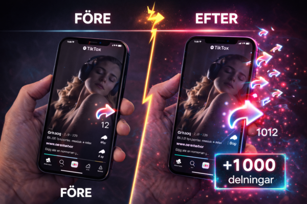 Köp TikTok Delningar Snabbt