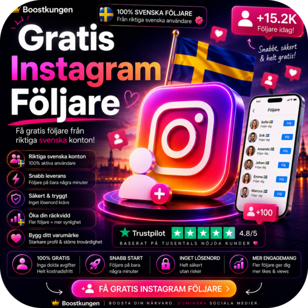 Gratis Instagram Följare