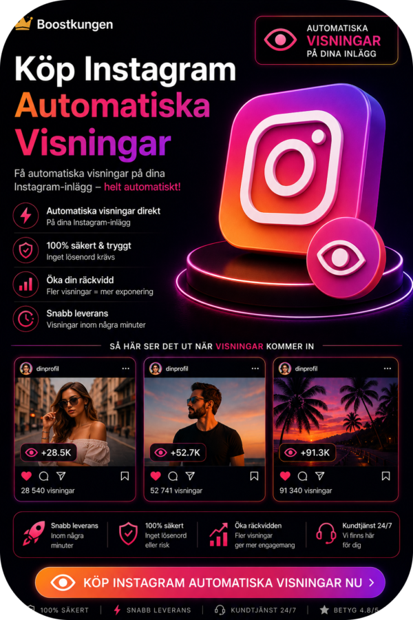 Köp Instagram Automatiska Visningar