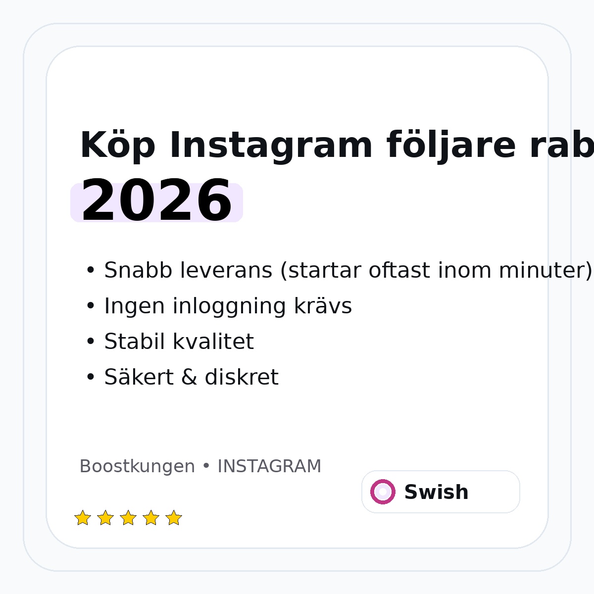 instagram följare rabattkod för butikskonto – hero