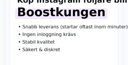 köp instagram följare billigt - Boostkungen