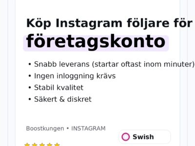 instagram följare för e-handel för företagskonto – hero