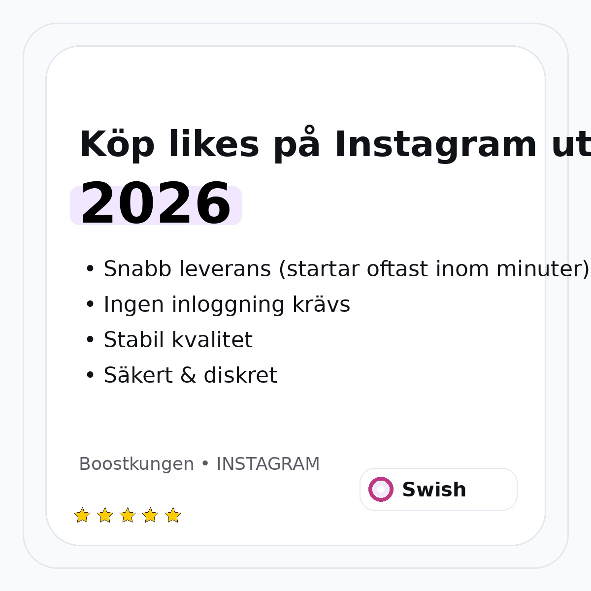 köp likes på instagram utan lösenord för lansering – hero