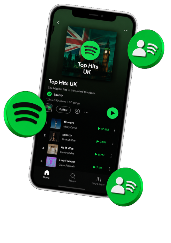 Köp Spotify UK Streams