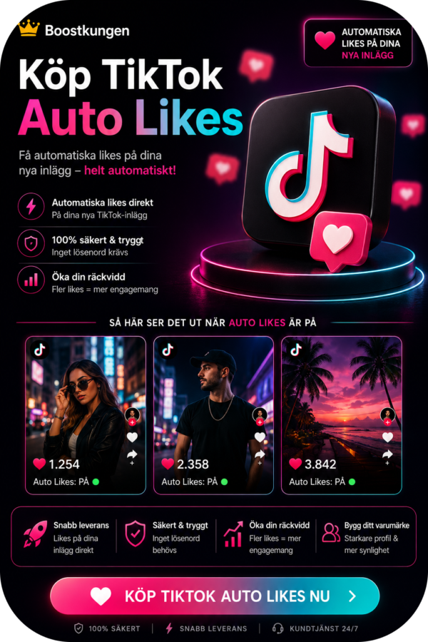 Köp TikTok Auto Likes