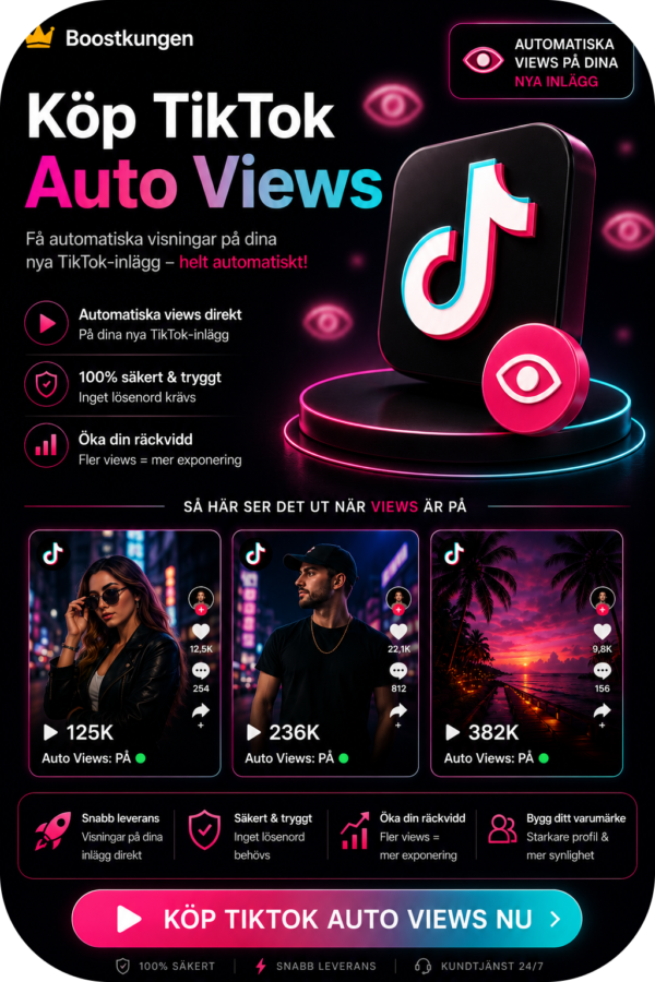 Köp TikTok Auto Views