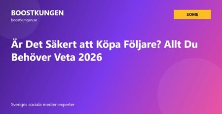 Är Det Säkert att Köpa Följare? Allt Du Behöver Veta 2026