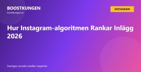 Hur Instagram-algoritmen Rankar Inlägg 2026