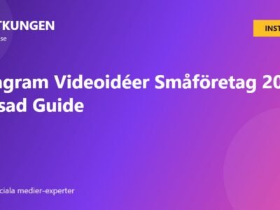 Instagram Videoidéer Småföretag 2026: Bevisad Guide
