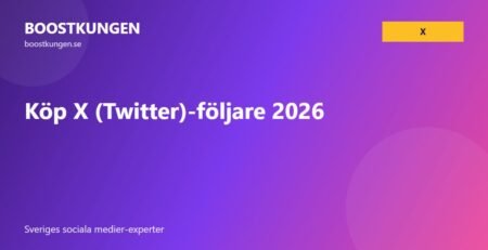 Köp X (Twitter)-följare 2026