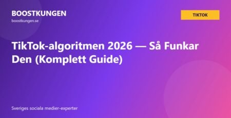 TikTok-algoritmen 2026 — Så Funkar Den (Komplett Guide)