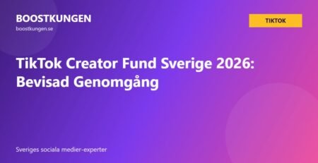TikTok Creator Fund Sverige 2026: Bevisad Genomgång