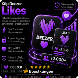 Köp Deezer Likes