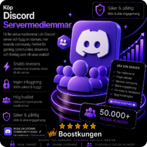 Köp Discord Servermedlemmar