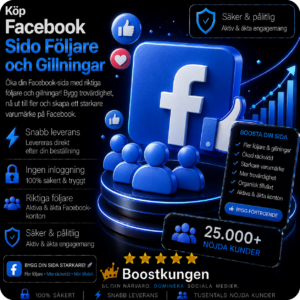 Facebook Sido Följare & Gillningar