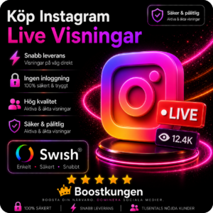 Köp Instagram Live Visningar