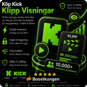Köp Kick Klipp Visningar