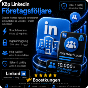 Köp LinkedIn Företagsföljare