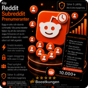 Köp Reddit Subreddit Prenumeranter