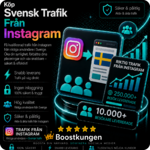 Köp svensk trafik fran Instagram