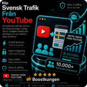Köp svensk trafik fran YouTube