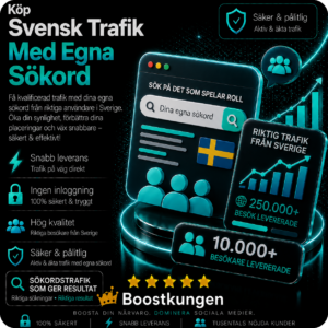 Köp svensk trafik med egna sokord