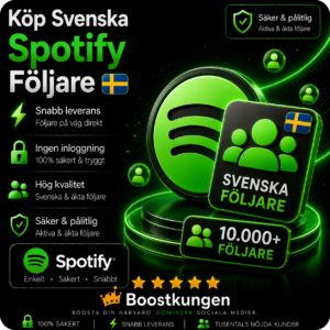 Köp Svenska Spotify Följare
