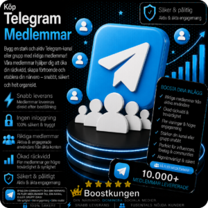 Köp Telegram Medlemmar
