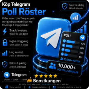 Köp Telegram Poll Röster