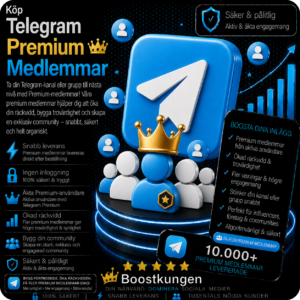 Köp Telegram Premium Medlemmar