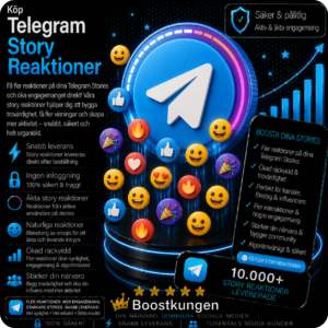 Köp Telegram Story Reaktioner