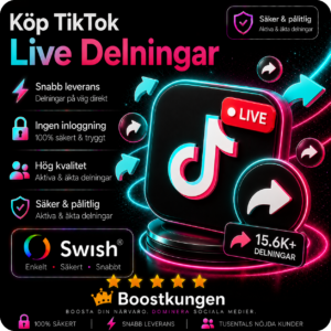 Köp TikTok Live Delningar