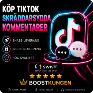 Köp Tiktok Skräddarsydda Kommentarer