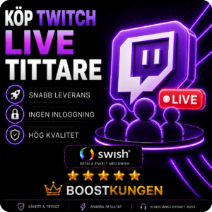 Köp Twitch Live Tittare
