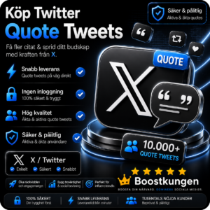 Köp Twitter Quote Tweets