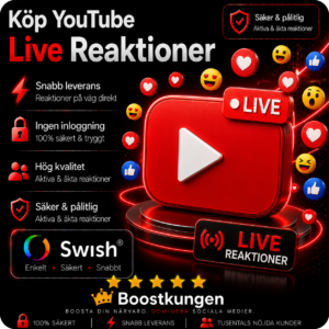 Köp YouTube Live Reaktioner