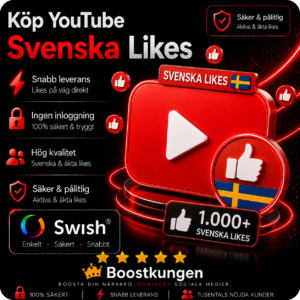 Köp YouTube Svenska Likes