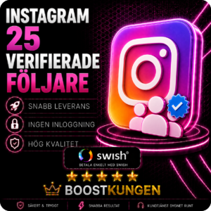 Instagram 25 Veriferade Följare